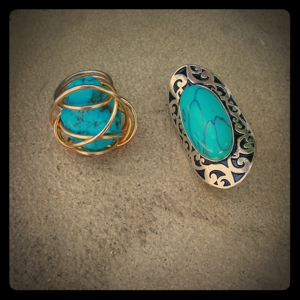 Turquoise Rings - Picture 1 of 2